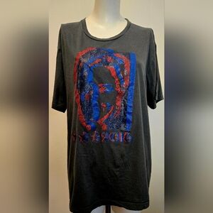 Marc Jacobs Hilary Clinton Election 2016 2-Tone Metallic Gray T-shirt XL